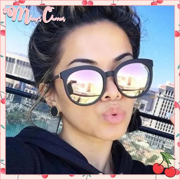 Mary's Cherries Boutique Accessories - 🍒 ROSE Gold Mirror Sunglasses
